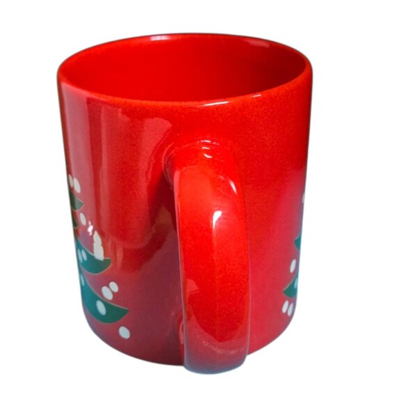 Waechtersbach Christmas Tree 1999 Mug Red Green Design Germany Vintage AS IS - Picture 7 of 16